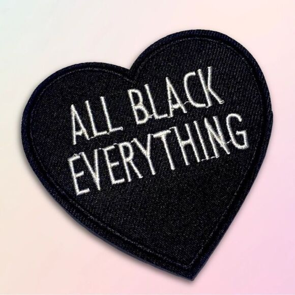 “All Black Everything”, Iron-On Patch, Unisex - Picture 1 of 7
